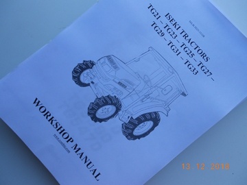 Werkplaats handleiding Iseki in het Engels - Iseki : TG21, TG23, TG25, TG27, TG29, TG31, TG33
