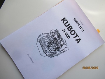 Aanzicht van tekening Kubota