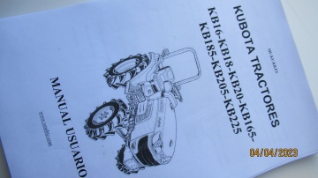 Handleiding Kubota in het Spaans - Kubota : KB
