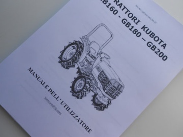 Handleiding Kubota in het Italiaans - Kubota : GB160, GB180, GB200
