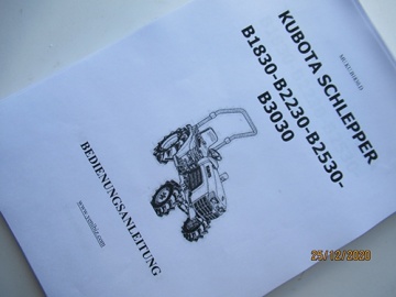 Handleiding Kubota in het Duits - Kubota : B1830
