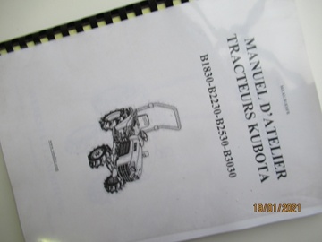 Werkplaats handleiding Kubota in het Frans - Kubota : B1830
