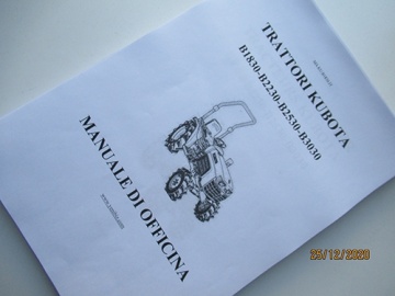 Werkplaats handleiding Kubota in het Italiaans - Kubota : B1830
