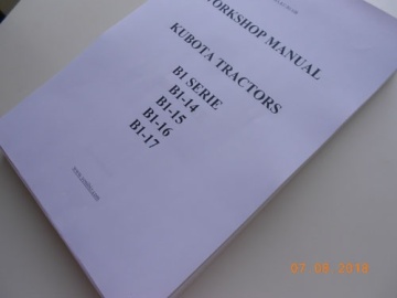 Werkplaats handleiding Kubota in het Engels - Kubota : B1-10, B1-14, B1-15, B1-16, B1-17
