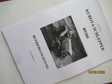 Handleiding Kubota in het Duits - Kubota : B9200
