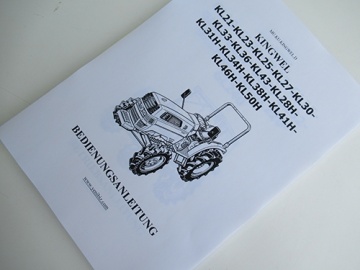 Handleiding Kubota in het Duits - Kubota : KINGWELL, KL, KL21, KL23, KL25
