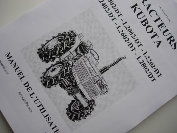 Kubota L1802/DT - L2002/DT - L2202/DT - L2402/DT - L2602/DT - L2802/DT