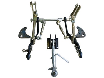 AP -  Volledige driepuntshefinrichting met topstang 420-590 mm met fixatie (foto 1) en koppelingen (foto 2) - onderarm 600mm -st