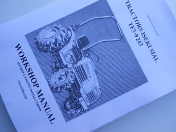 Werkplaats handleiding Iseki in het engels - Iseki : TF3, TF5, TF15, TF17, TF19, TF21, TF23, TF153, TF173, TF193, TF223, TF243
