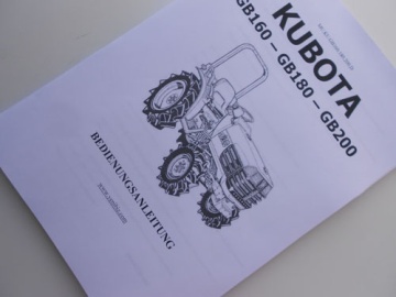 Handleiding Kubota in het Duits - Kubota : GB160, GB180, GB200

