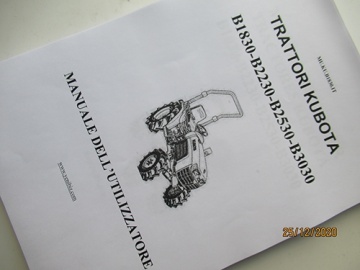 Handleiding Kubota in het Italiaans - Kubota : B1830
