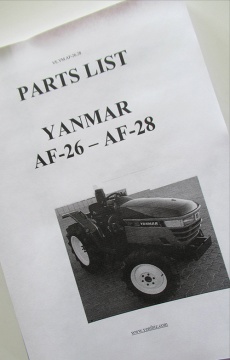 Aanzicht van tekening Yanmar  - Yanmar : AF-26, AF-28
