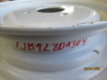 Velg 12'' 4 gaten- wit D=80 mm - I=130 mm - Yanmar : F14, F15, F22-FX22, GK160, Ke, YM1100, YM1401, YM1500, YM1510, YM1610
