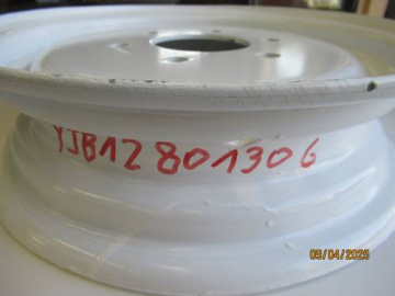 Velg 12'' 6 gaten- wit D=80 mm - I=130 mm - Iseki : TF15, TF17
Yanmar : F14, F16, Ke, YM1610
