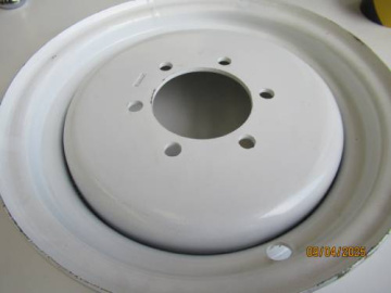 Velg 12'' 6 gaten- wit D=90 mm - I=120 mm - Kubota : GB16, GB18, GB20, GB200
